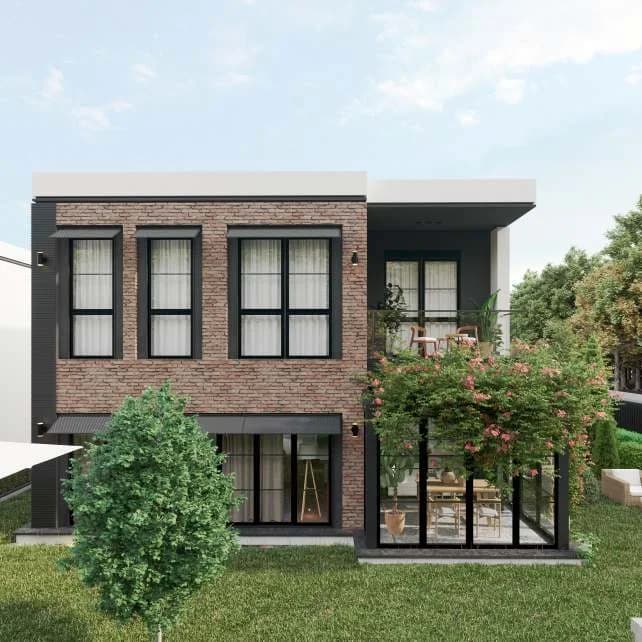 Safir Garden Villas — bahçe cephesi