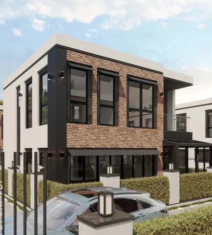Safir Garden Villas — köşe cephe detayı